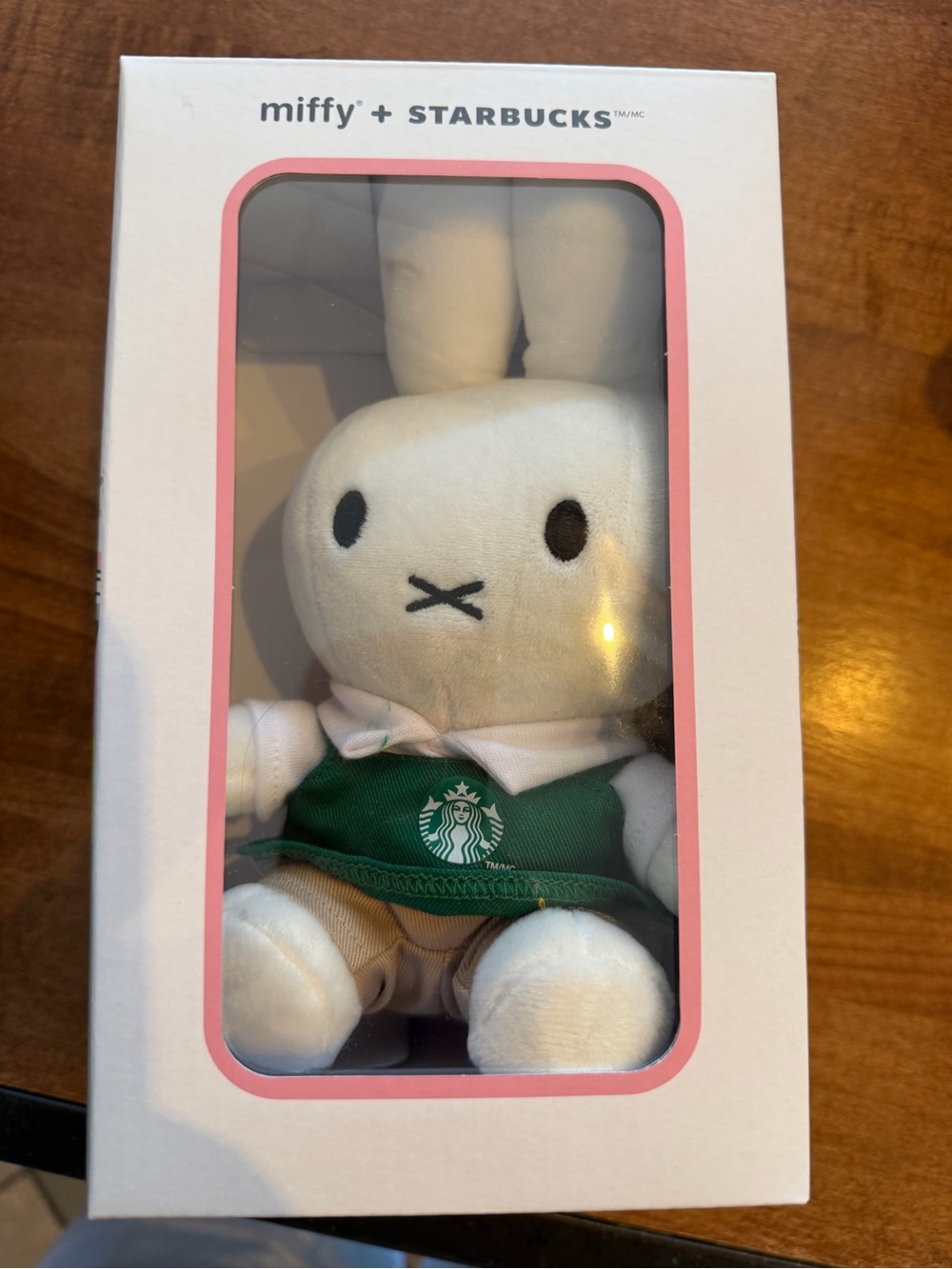 Starbucks White & Green Miffy Plush Bunny